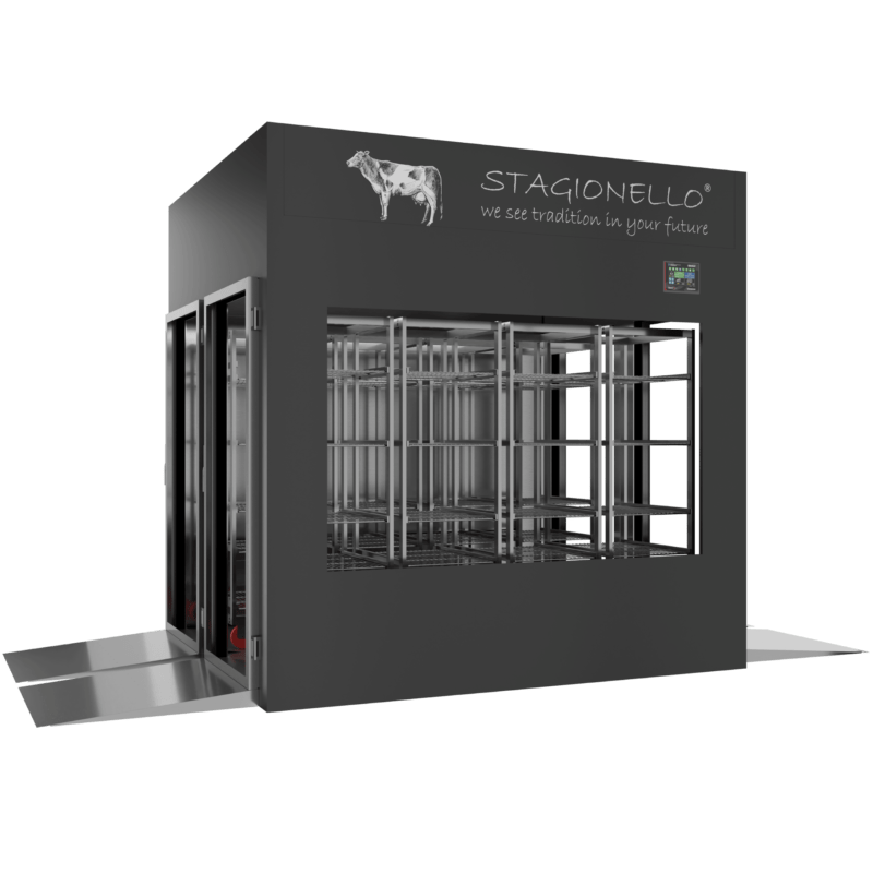 Stagionello® Meat Curing Device 1200 Kg Tunnel GLASS DOOR
